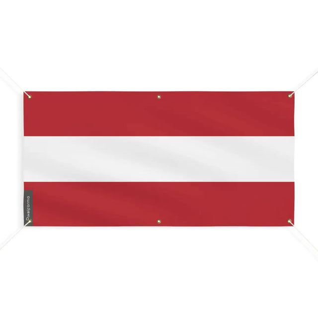 Drapeau de l’autriche 6 oeillets en plusieurs tailles (m) - pixelforma