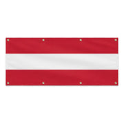 Drapeau autriche en polyester résistant avec œillets
