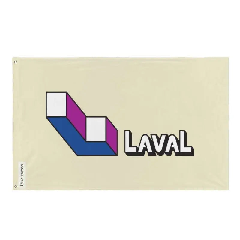 Drapeau de Laval Plusieurs Tailles en Polyester - Pixelforma 