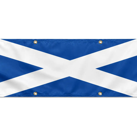 Drapeau écosse en polyester résistant avec 8 œillets