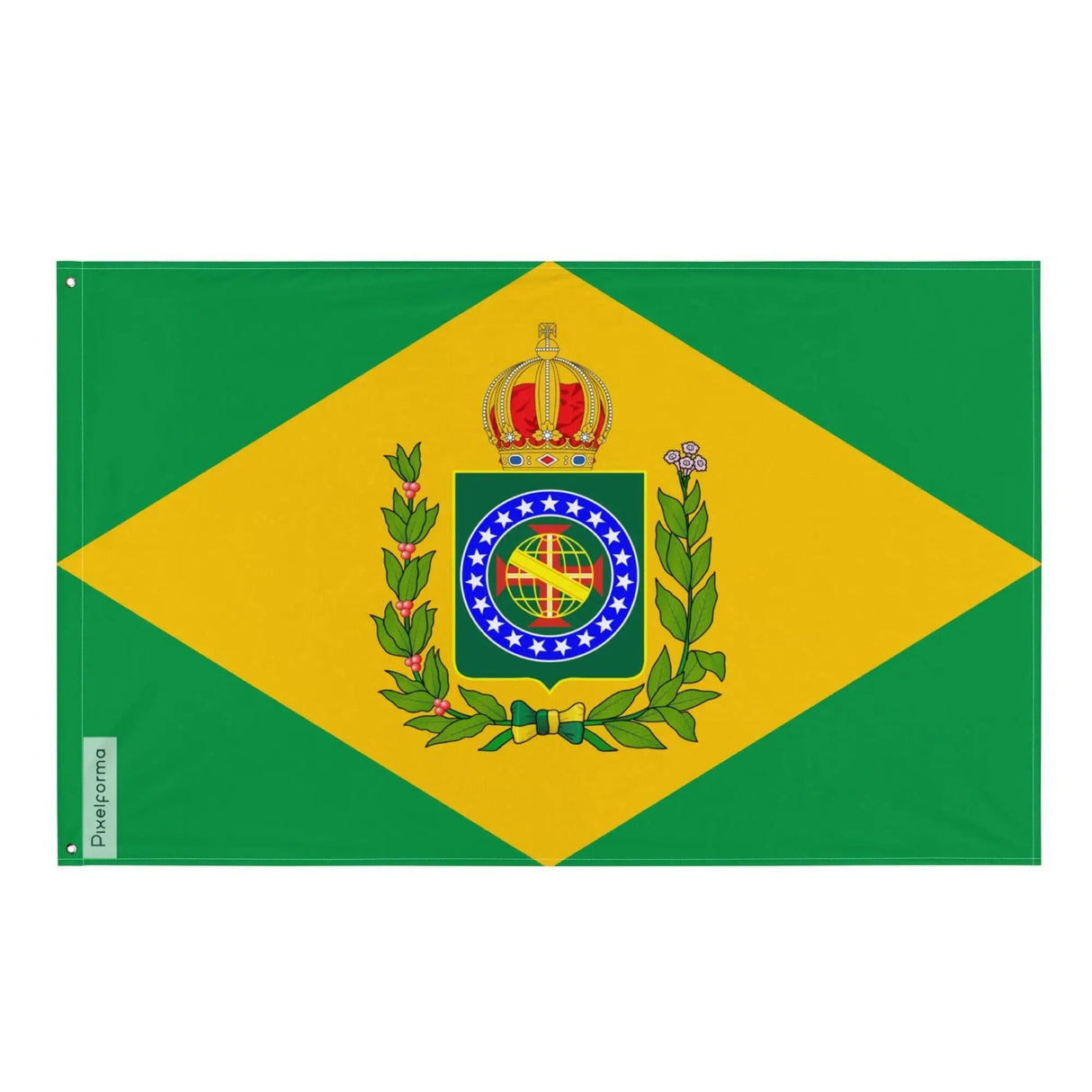 Drapeau de l’empire du brésil durant le premier règne polyester