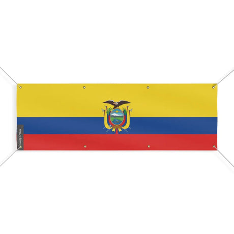 Drapeau de l’équateur 8 oeillets en plusieurs tailles (l) - pixelforma