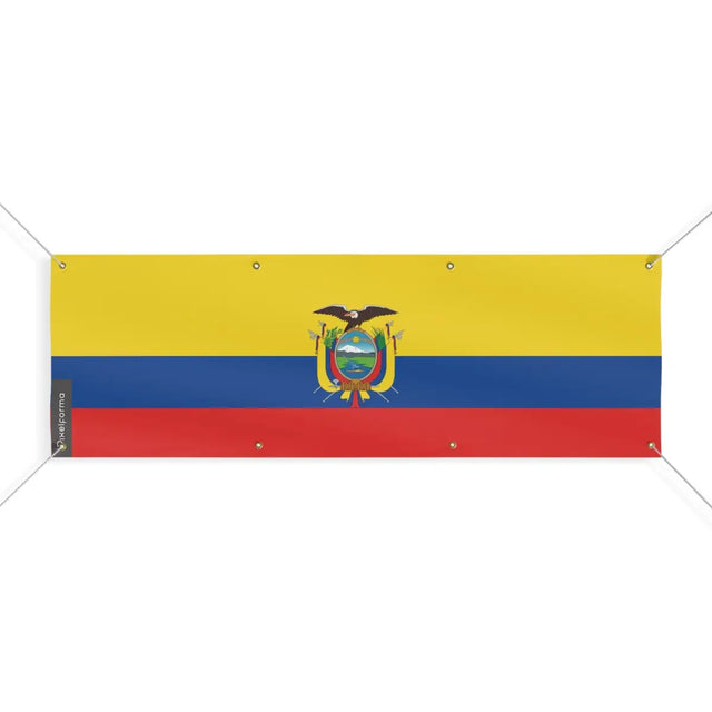 Drapeau de l’équateur 8 oeillets en plusieurs tailles (l) - pixelforma