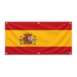 Drapeau espagne polyester résistant avec œillets robustes