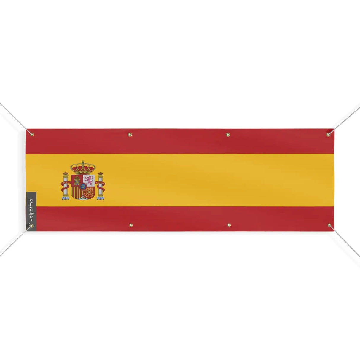 Drapeau de l’espagne 8 oeillets en plusieurs tailles (l) - pixelforma