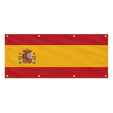 Drapeau espagne polyester résistant pour usage extérieur