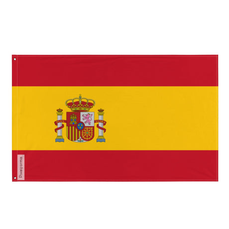 Flag of Spain in Multiple Sizes 100% Polyester Print with Double Hem - Pixelforma