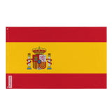Drapeau espagne polyester résistant et œillets à gauche