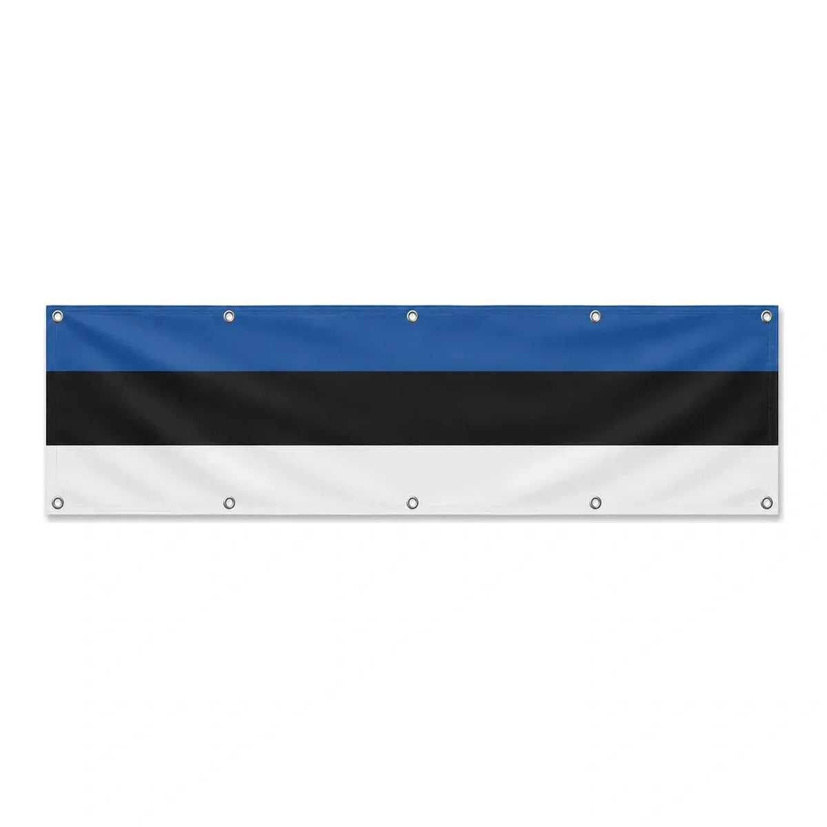 Drapeau de l'Estonie grand format XL en polyester avec dix œillets