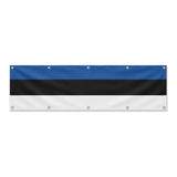 Drapeau de l'Estonie grand format XL en polyester avec dix œillets