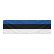 Drapeau de l'Estonie grand format XL en polyester avec dix œillets