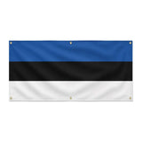 Drapeau estonie polyester résistant usage extérieur durable