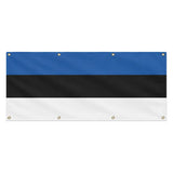 Drapeau estonie polyester résistant usage extérieur prolongé
