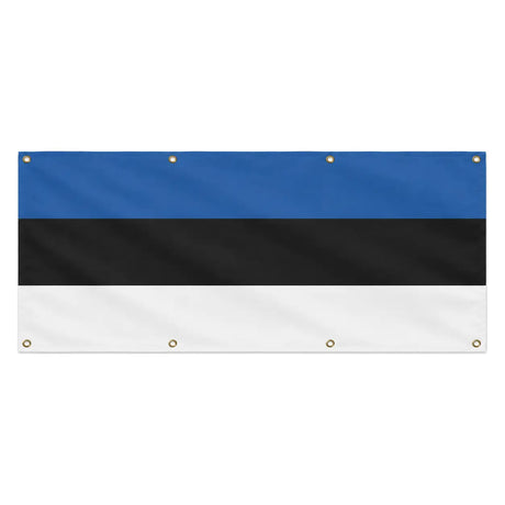 Drapeau estonie polyester résistant usage extérieur prolongé