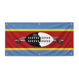 Drapeau eswatini polyester résistant pour usage extérieur