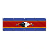 Drapeau de l'Eswatini grand format XL en polyester avec dix œillets
