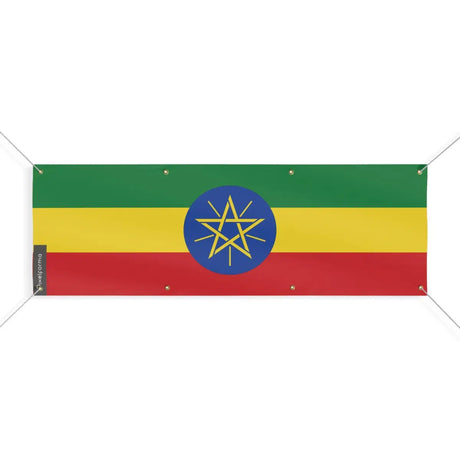 Drapeau de l’éthiopie 8 oeillets en plusieurs tailles (l) - pixelforma