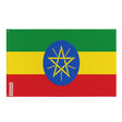Ethiopia Flag in Multiple Sizes 100% Polyester Print with Double Hem - Pixelforma