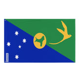 Christmas Island Flag in Multiple Sizes 100% Polyester Print with Double Hem - Pixelforma
