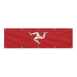 Drapeau de l'île de Man grand format XL en polyester avec dix œillets