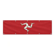 Drapeau de l'île de Man grand format XL en polyester avec dix œillets