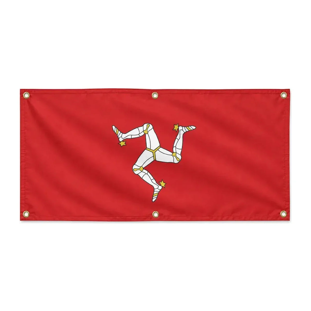 Drapeau île de man polyester résistant six œillets