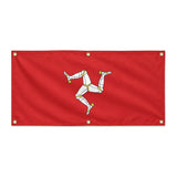 Drapeau île de man polyester résistant six œillets