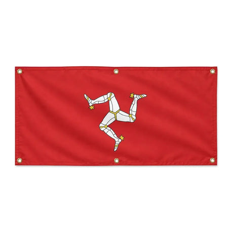 Drapeau île de man polyester résistant six œillets