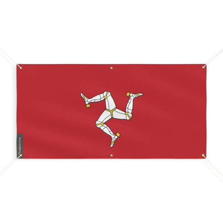Drapeau de l’île de man 6 oeillets en plusieurs tailles (m) - pixelforma