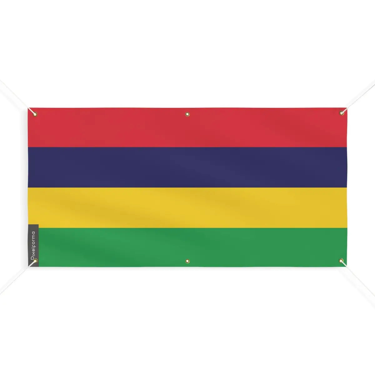 Drapeau de l’île maurice 6 oeillets en plusieurs tailles (m) - pixelforma
