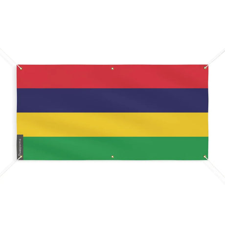 Drapeau de l’île maurice 6 oeillets en plusieurs tailles (m) - pixelforma