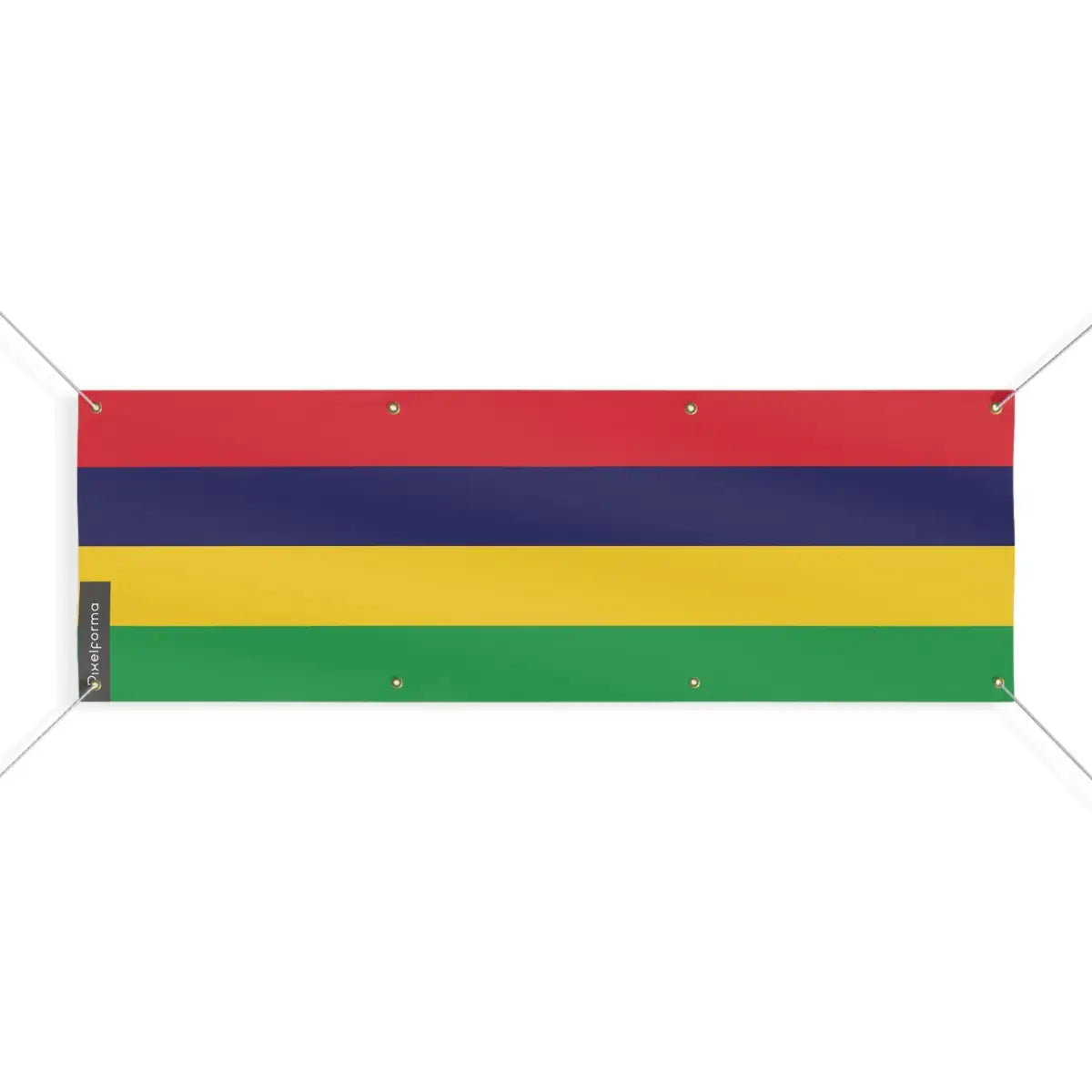 Drapeau de l'île Maurice 8 Oeillets en Plusieurs Tailles (L) - Pixelforma 