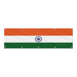 Drapeau de l'Inde grand format XL en polyester avec dix œillets