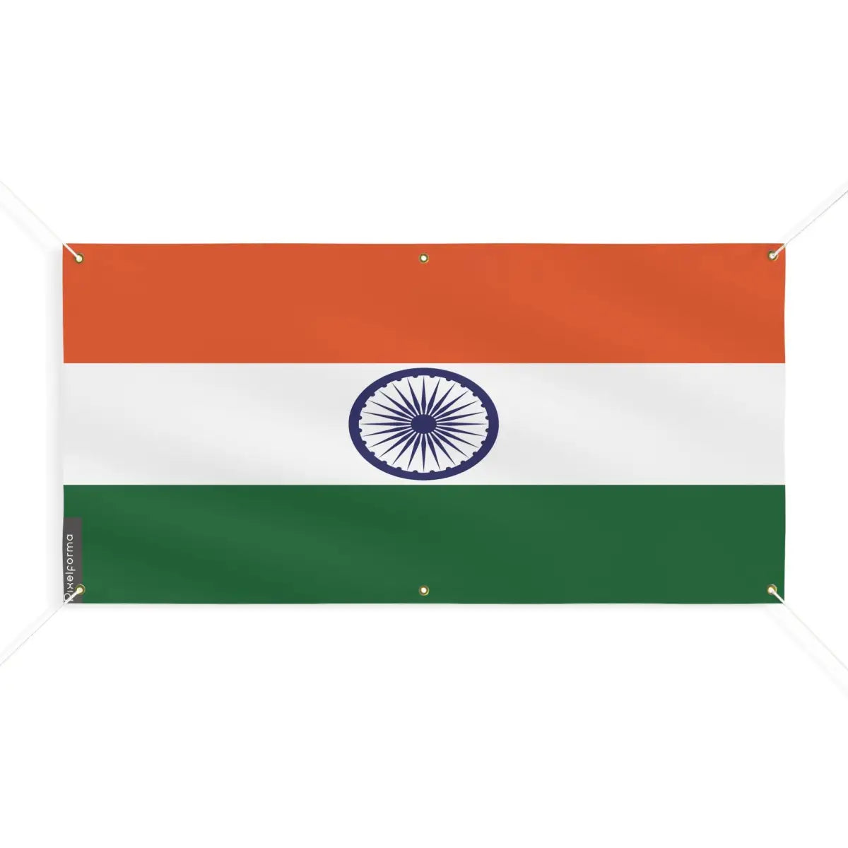 Drapeau de l’inde 6 oeillets en plusieurs tailles (m) - pixelforma