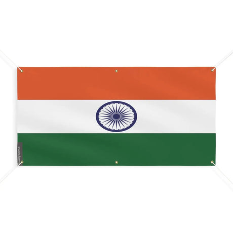 Drapeau de l’inde 6 oeillets en plusieurs tailles (m) - pixelforma