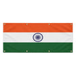 Drapeau inde polyester résistant avec œillets renforcés
