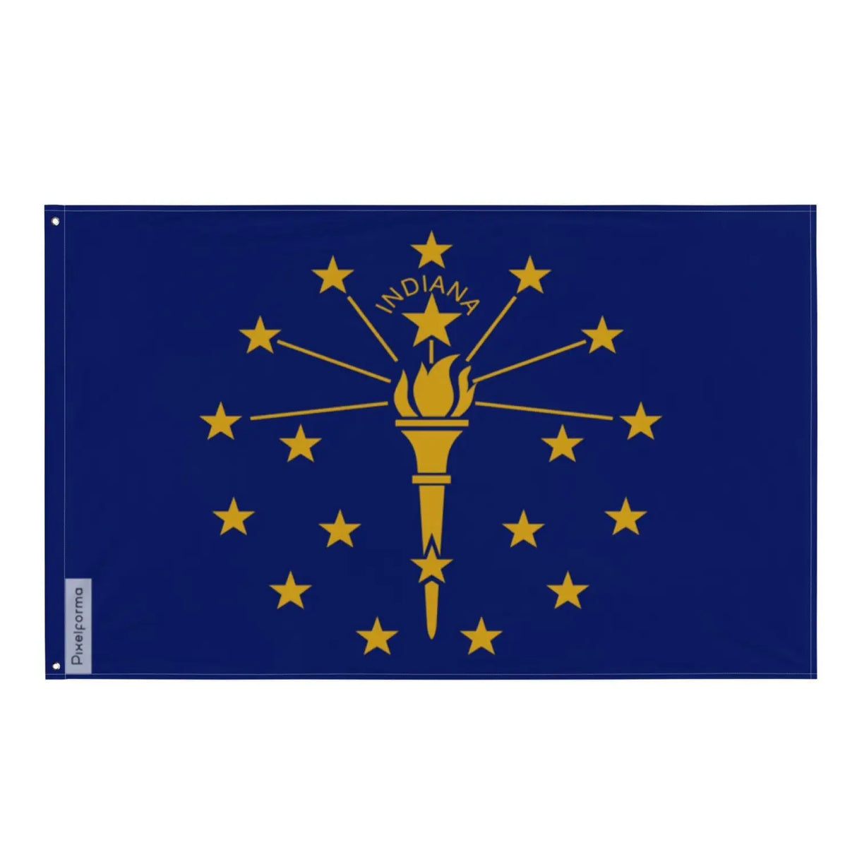 Drapeau de l’indiana plusieurs tailles en polyester - pixelforma