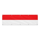 Drapeau de l'Indonésie grand format XL en polyester avec dix œillets