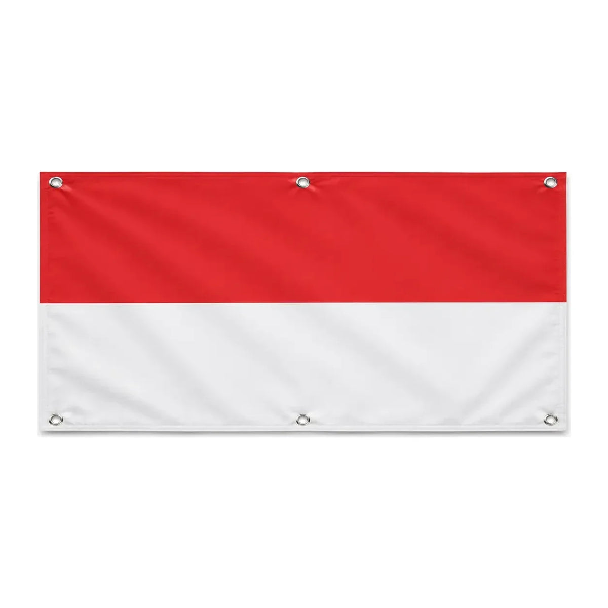 Drapeau indonésie en polyester résistant avec œillets
