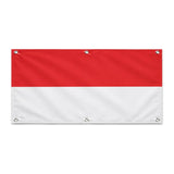 Drapeau indonésie en polyester résistant avec œillets