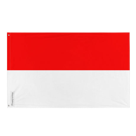 Indonesia Flag in Multiple Sizes 100% Polyester Print with Double Hem - Pixelforma