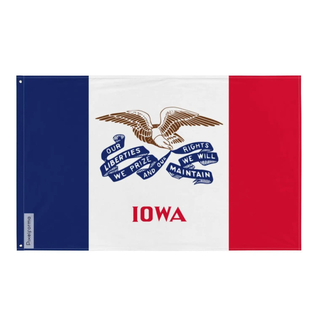 Drapeau de l’iowa plusieurs tailles en polyester - pixelforma