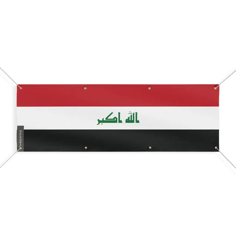 Drapeau de l’irak 8 oeillets en plusieurs tailles (l) - pixelforma
