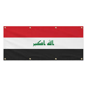 Drapeau irak en polyester résistant pour extérieur durable