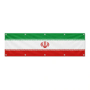 Drapeau de l'Iran grand format XL en polyester avec dix œillets