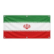 Drapeau iran polyester résistant aux intempéries œillets