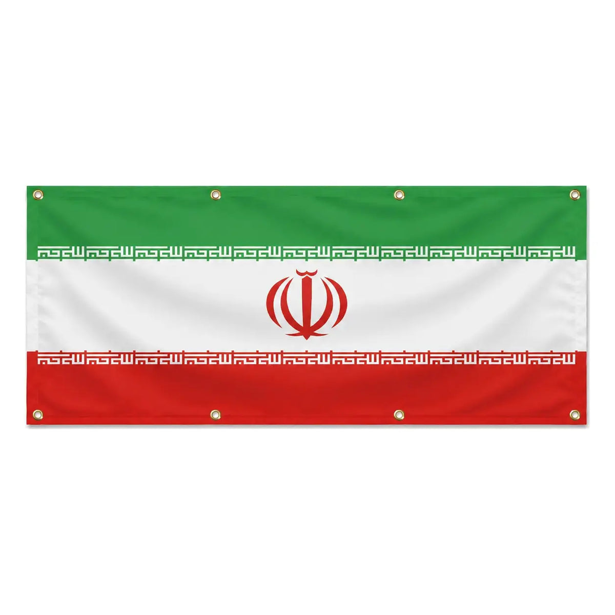Drapeau iran polyester résistant avec œillets intempéries