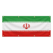 Drapeau iran polyester résistant avec œillets intempéries