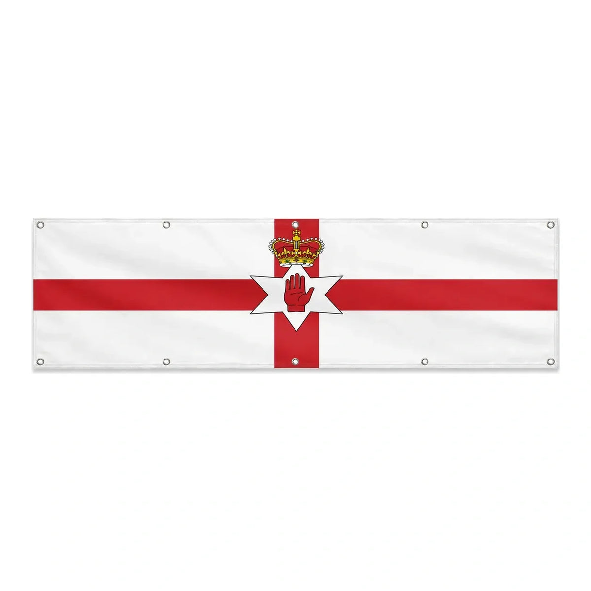 Drapeau de l'Irlande du Nord grand format XL en polyester avec dix œillets