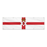 Drapeau de l'Irlande du Nord grand format XL en polyester avec dix œillets
